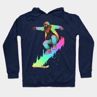 Bigfoot on a Skateboard Hoodie